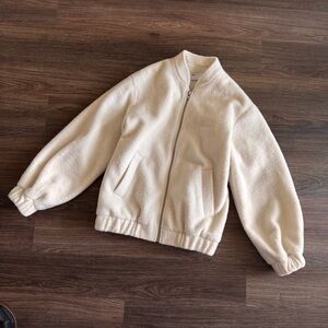 ASOS Design Cream Fleece Jacket